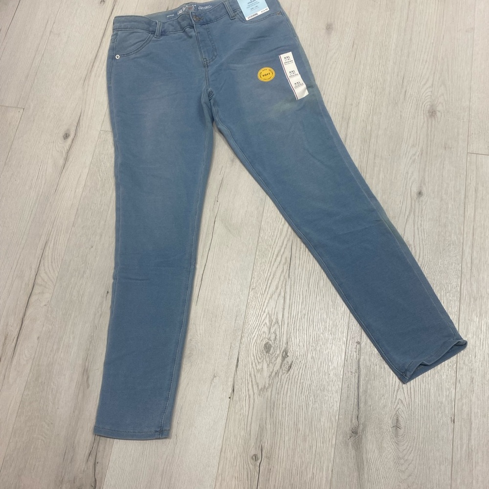 Cat & Jack Girls' Slate Blue Stretch Leggings